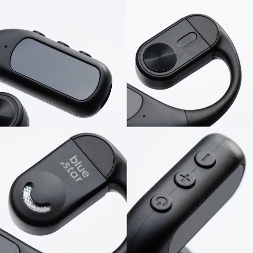 Wireless mono headset Blue Star Hook black