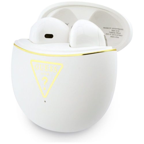 Wireless earphones Guess TWS GUTWSA15HETH (Small Round Script Print) white