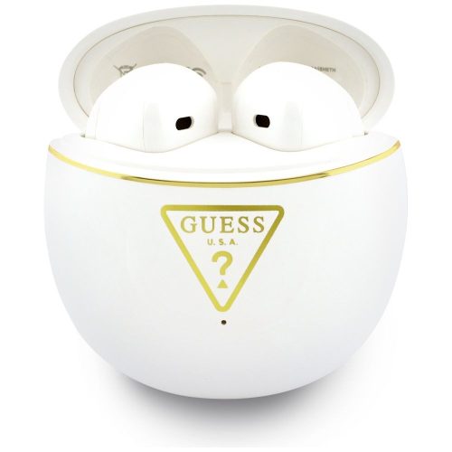Wireless earphones Guess TWS GUTWSA15HETH (Small Round Script Print) white