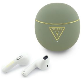   Wireless earphones Guess TWS GUTWSA15HETN (Small Round Script Print) khaki
