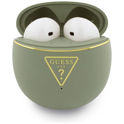Wireless earphones Guess TWS GUTWSA15HETN (Small Round Script Print) khaki
