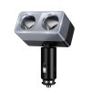 Smart dual cigarette lighter car charger Hoco 2 lighter ports max 240W/24V Z65 black