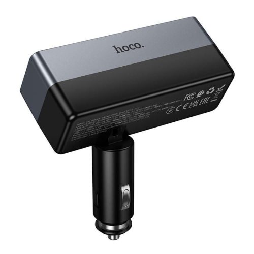 Car charger Hoco 1xUSB A + 1xUSB C+2x cigarette lighter ports PD QC3.0 max 240W/24V Z65B black
