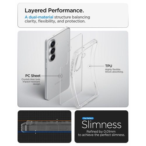 SPIGEN case ULTRA HYBRID for SAMSUNG S26 crystal clear
