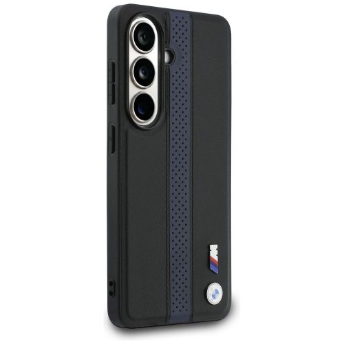 BMW case for SAMSUNG S26 compatible with MagSafe BMHMS26S25PCPSKB (Perforated Stripe Logo) blue