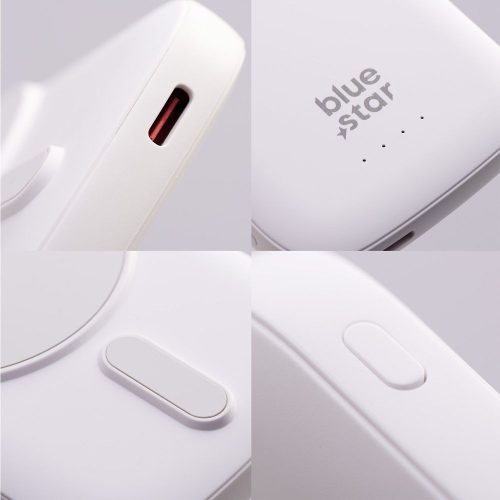 Powerbank compatible with MagSafe Blue Star Slim DG-P8 15W 5000 mAh biały