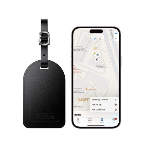 Locator compatible with Apple Find My Hoco E91H for suitcase black