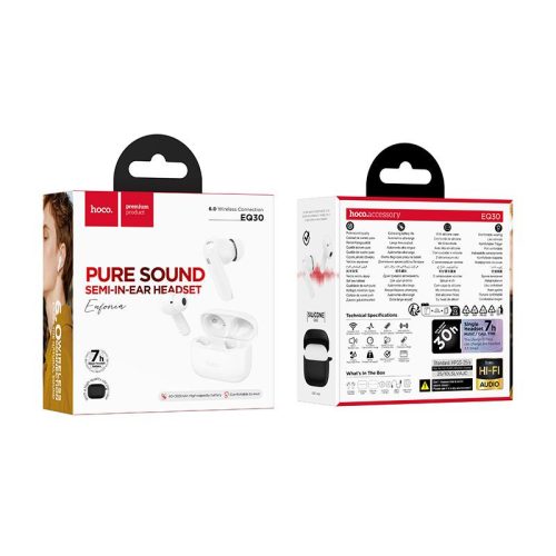 Wireless earphones Hoco TWS EQ30 white