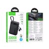 Powerbank Hoco 20000 mAh QC PD 2A 22,5W with built-in cables USB C + Lightning J171A black