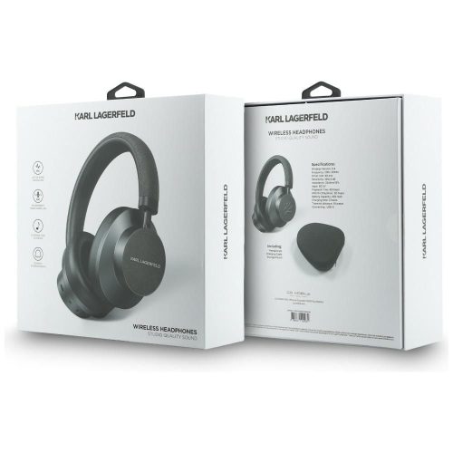 Wireless headphones ANC KARL LAGERFELD Saffiano Elongated KF003082 grey