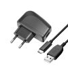 kék STAR LITE travel Töltő 2A 10W USB A + cable USB A to Type C TFK-TC-1095B fekete