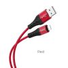 HOCO kábel USB A to Lightning 2,4 X38 1 m piros