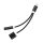 Adapter AUX 2in1 Lightning (férfi) to Lightning (női) / Jack 3,5 mm (női) fekete