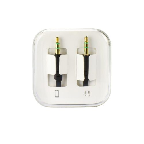 Cable AUX Jack 3,5 mm (male) to Jack 3,5 mm (male) BOX 1 m black