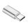 Adapter Micro USB (női) to Type C (férfi) ezüst