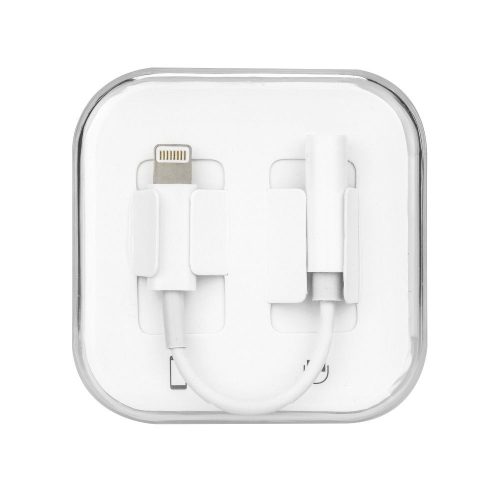 Adapter AUX Lightning (férfi) to Jack 3,5 mm (női) BOX fehér