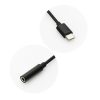 Adapter AUX Type C (male) to Jack 3,5 mm (female) black
