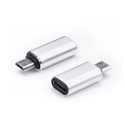 Adapter Typ C (női) to Micro USB (férfi) ezüst