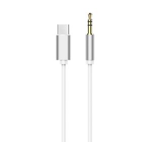 Kábel AUX Type C (férfi) Jack 3,5 mm (férfi) fehér