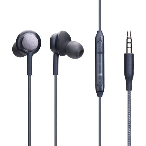 Vezetékes fülhallgató Jack 3,5 mm mikrofonnal PERFECT fekete
