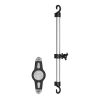 Car holder for two headrests (tablets 7"-11") silver