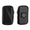 Motorcycle holder for mobile phone waterproof with zip ( 4,8" - 5,5" ) black