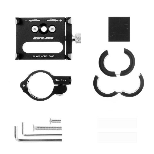 GUB bike holder for mobile phone G85 Aluminium black