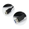 Cable USB A to Type C 3.0 2A HD2 2 m black