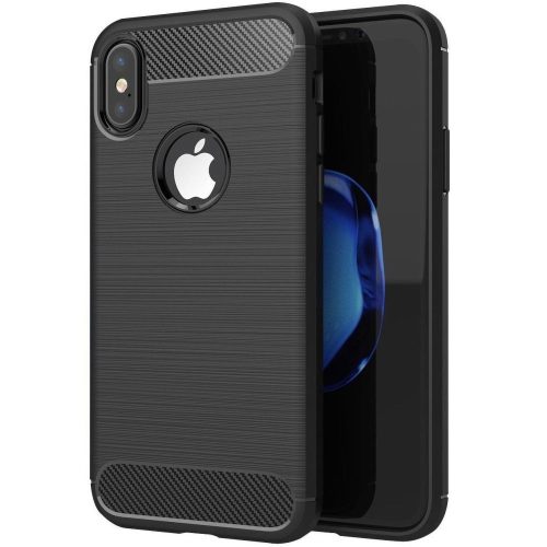 CARBON tok IPHONE X-hez fekete
