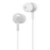 HOCO vezetékes fülhallgató Jack 3,5 mm-es csatlakozóval, mikrofonnal M14 fehér