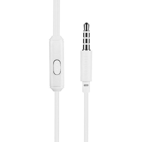 HOCO vezetékes fülhallgató Jack 3,5 mm-es csatlakozóval, mikrofonnal M14 fehér