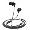 HOCO vezetékes fülhallgató Jack 3,5 mm mikrofonnal M60 fekete