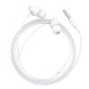 HOCO vezetékes fülhallgató Jack 3,5 mm mikrofonos M60 fehér