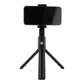   Selfie stick vezeték nélküli távirányítóval és állvánnyal K07 fekete
