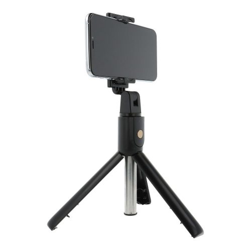 Selfie stick vezeték nélküli távirányítóval és állvánnyal K07 fekete
