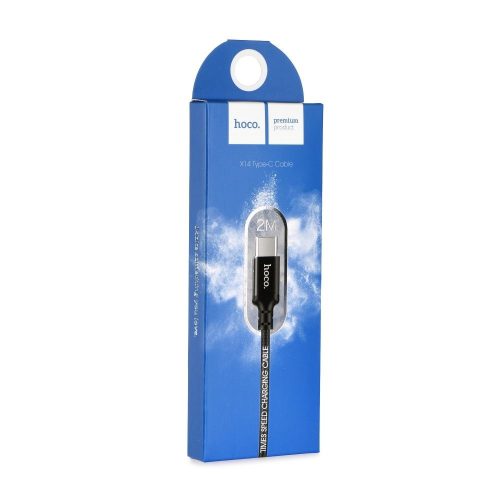 HOCO kábel USB A-ról Type C-re 2A X14 2 m fekete