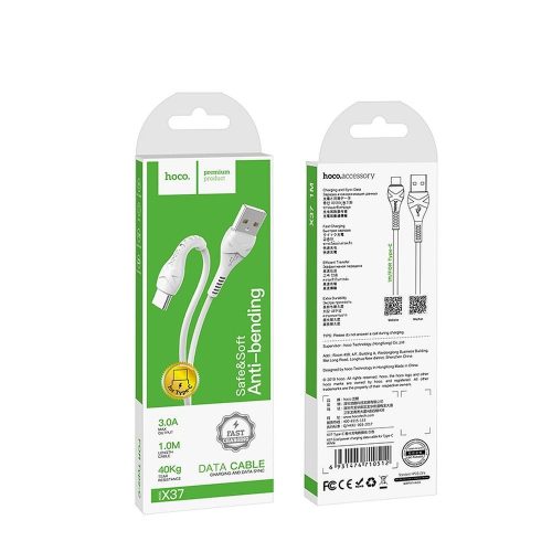 Cable USB A to USB C Hoco 1 m X37 white