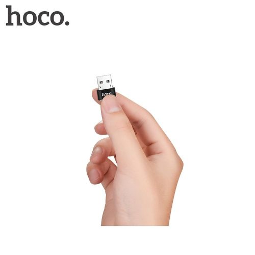 Adapter OTG USB A to USB C Hoco UA6 black