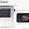 Adapter OTG USB A to USB C Hoco UA6 black