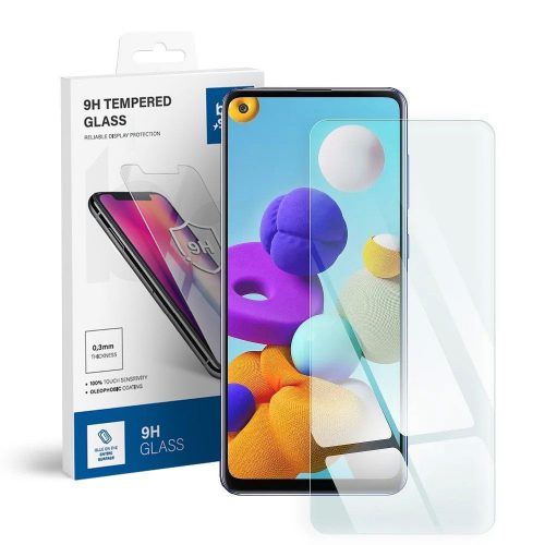 Edzett üveg kék Star - SAMSUNG Galaxy A21s