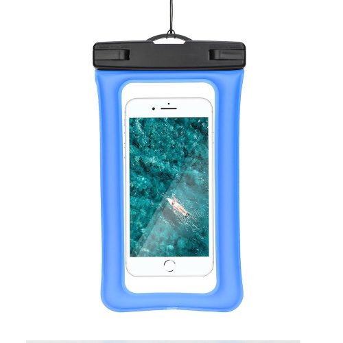 Vízálló táska mobiltelefonhoz műanyag záródással AIRtáska kék