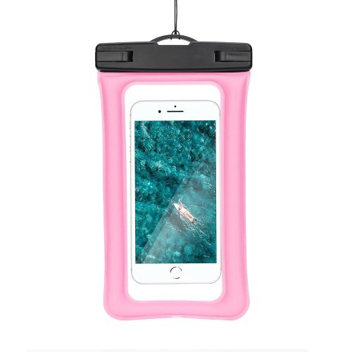 Vízálló táska mobiltelefonhoz műanyag záródással AIRtáska rózsaszín