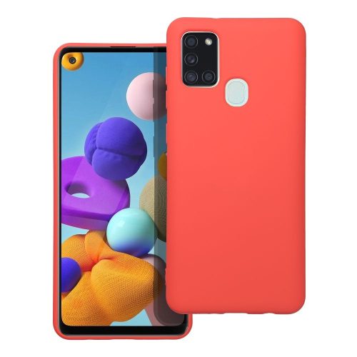 SILICONE tok SAMSUNG A21S-hez barackszínű