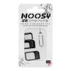 Adapters Nano SIM/Micro, Micro Sim és Nano/Sim (NOOSY 3in1) fekete