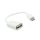 Adapter OTG USB A (anya) do Micro USB (apa) fehér