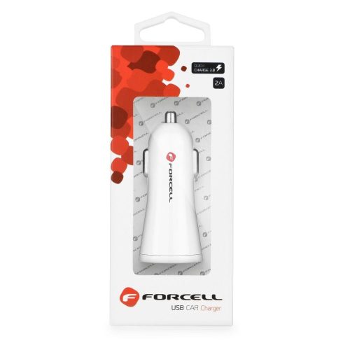 CELL F-ENERGY TFK-CC-095 autós töltő USB A QC3.0 2,4A fehér
