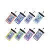 Waterproof bag for mobile phone with plastic closing orange