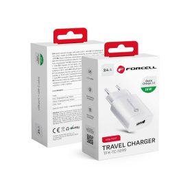   CELL F-ENERGY TFK-TC-1099 travel Töltő USB A QC3.0 2,4A 18W fehér