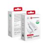 CELL F-ENERGY TFK-TC-1099 utazó töltő USB A + USB A - Type C kábel QC3.0 2,4A 18W fehér