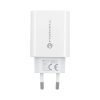 CELL F-ENERGY TFK-TC-20WPD utazótöltő Type C + Type C to Lightning PD QC4.0 3A 20W fehér kábel